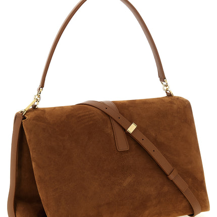 Ferragamo Brown Goatskin Shoulder Bag