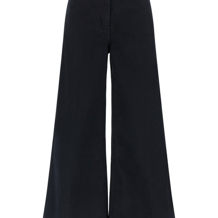 NUDE Blue Cotton Flared Pants