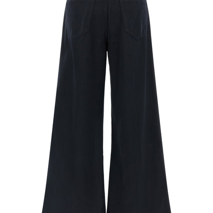 NUDE Blue Cotton Flared Pants
