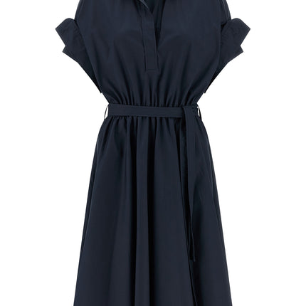 NUDE Blue Cotton Midi Dress