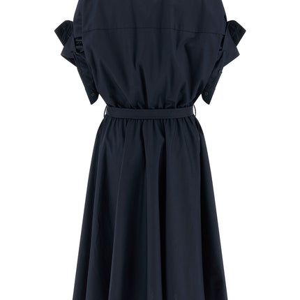 NUDE Blue Cotton Midi Dress