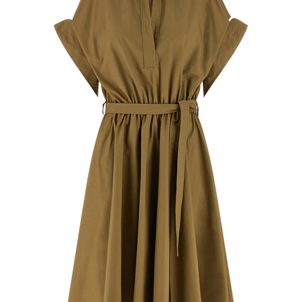 NUDE Bicolor Cotton Midi Dress