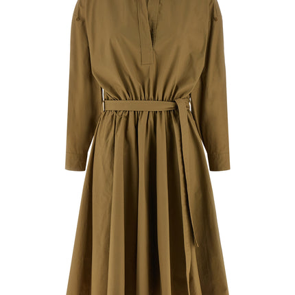 NUDE Bicolor Cotton Midi Dress