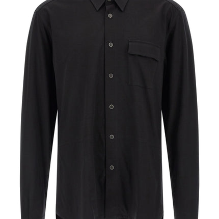Kiton Black Cotton Blouse