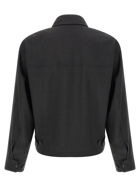 MFPEN Gray Wool Full-Length Jacket