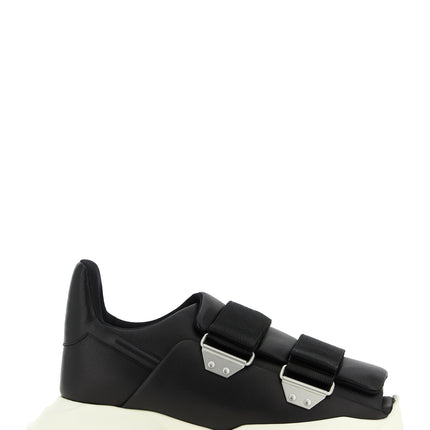 Rick Owens Black Calfskin Athletic Sneakers