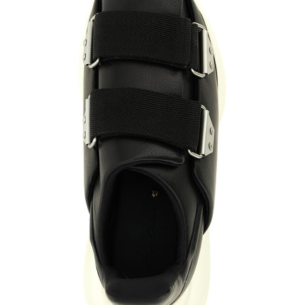 Rick Owens Black Calfskin Athletic Sneakers