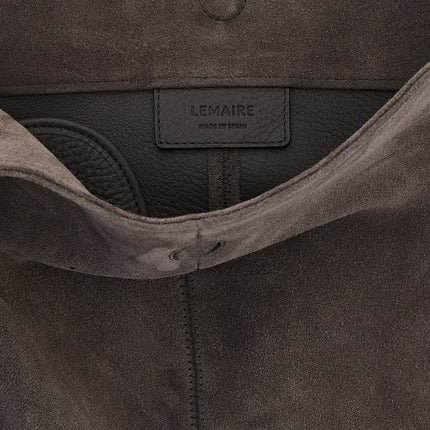 Lemaire Gray Calfskin Shoulder Bag