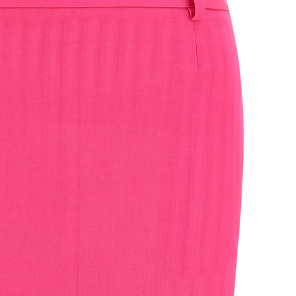 The Attico Fuchsia Virgin Wool Midi Skirt