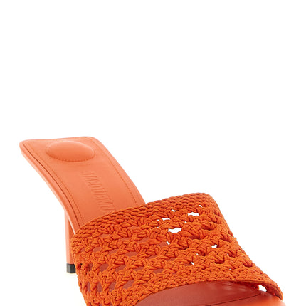 Jacquemus Orange Polyester Platform Sandals