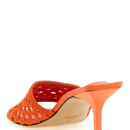 Jacquemus Orange Polyester Platform Sandals