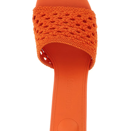 Jacquemus Orange Polyester Platform Sandals
