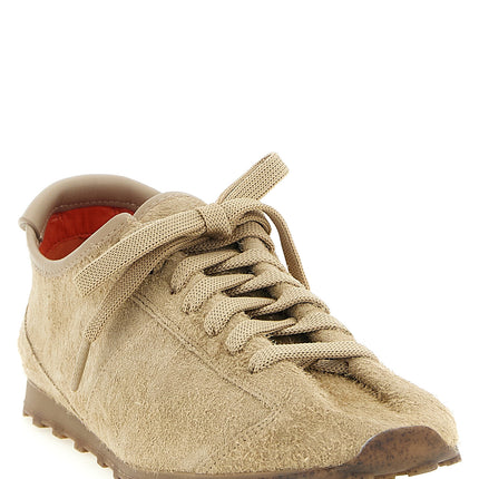 Jacquemus Beige Cowhide Athletic Sneakers