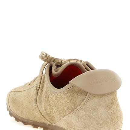 Jacquemus Beige Cowhide Athletic Sneakers