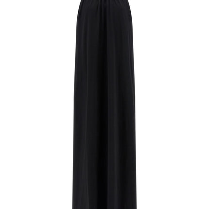 NUDE Black Cotton Long Dress