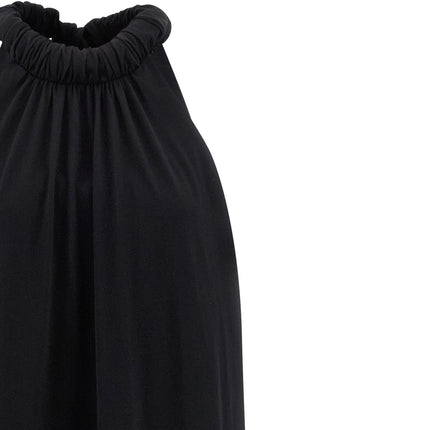 NUDE Black Cotton Long Dress