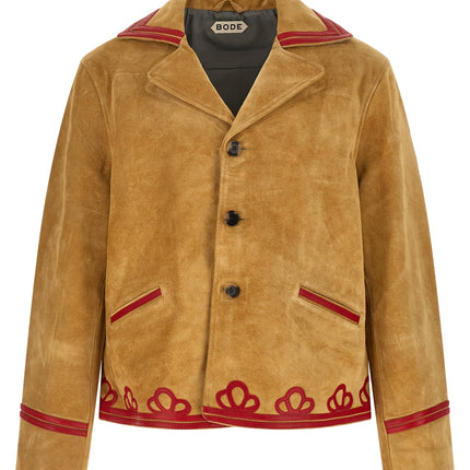 BODE Beige Cowhide Leather Jacket