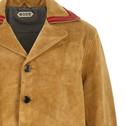 BODE Beige Cowhide Leather Jacket