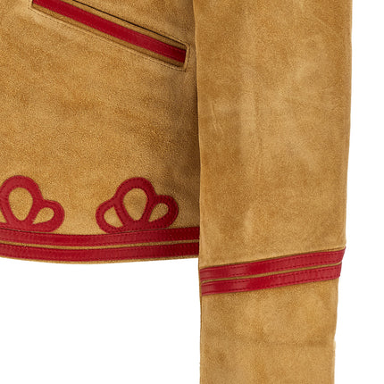 BODE Beige Cowhide Leather Jacket