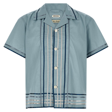 BODE Blue Cotton Blouse