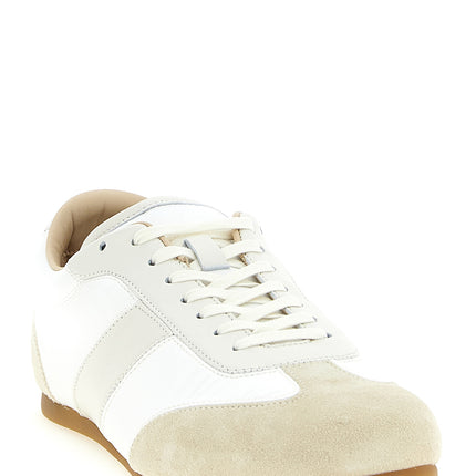 Lemaire White Leather Athletic Sneakers