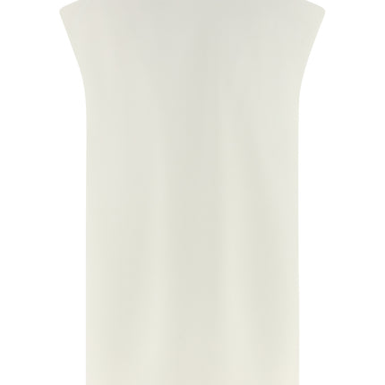 DI.LA3 PARI' White Viscose Sleeveless Jacket