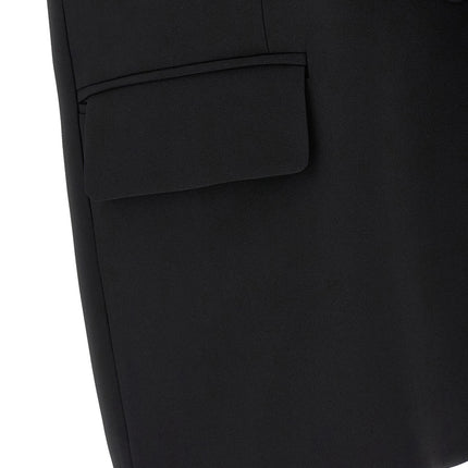 DI.LA3 PARI' Black Viscose Sleeveless Jacket