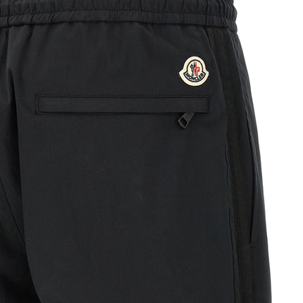 Moncler Black Polyester Joggers (Workout Pants)