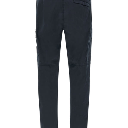 Stone Island Blue Cotton Cargo Pants
