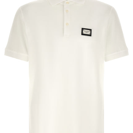 Dolce & Gabbana White Cotton Polo Shirt