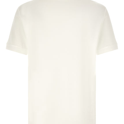 Dolce & Gabbana White Cotton Polo Shirt