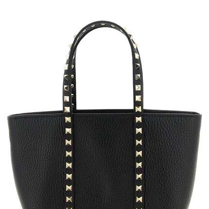 Valentino Garavani Black Calfskin Tote Bag