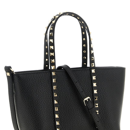 Valentino Garavani Black Calfskin Tote Bag