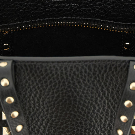 Valentino Garavani Black Calfskin Tote Bag