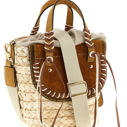CUBA LAB Beige Pantograph Handbag