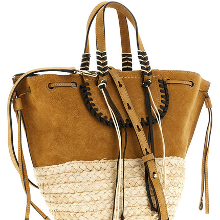 CUBA LAB Beige Leather Tote Bag