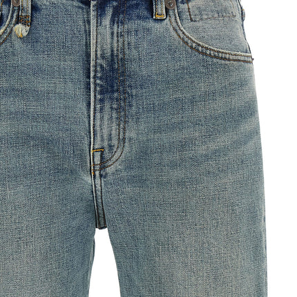R13 Blue Cotton Flared Jeans