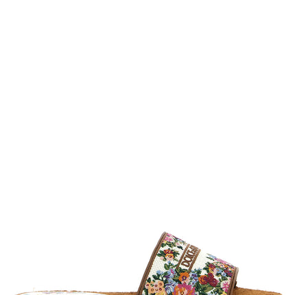 Dolce & Gabbana Multicolor Lamb Leather Slides
