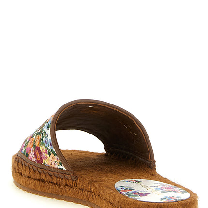 Dolce & Gabbana Multicolor Lamb Leather Slides