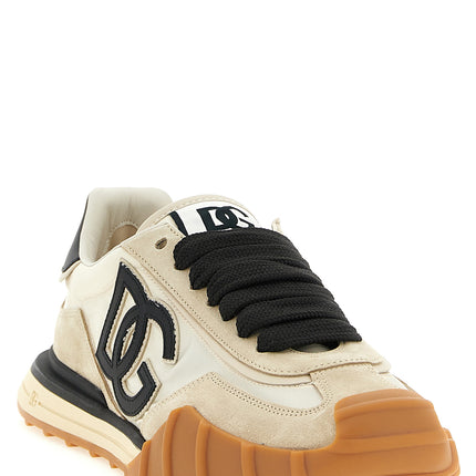Dolce & Gabbana Black Calfskin Athletic Sneakers