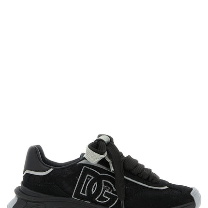 Dolce & Gabbana Black Polyamide Athletic Sneakers