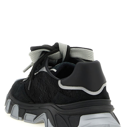 Dolce & Gabbana Black Polyamide Athletic Sneakers