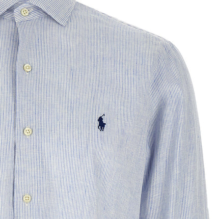 Polo Ralph Lauren Blue Linen Blouse