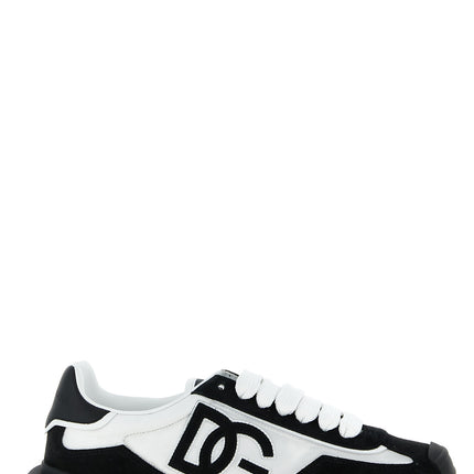 Dolce & Gabbana Bicolor Polyamide Athletic Sneakers
