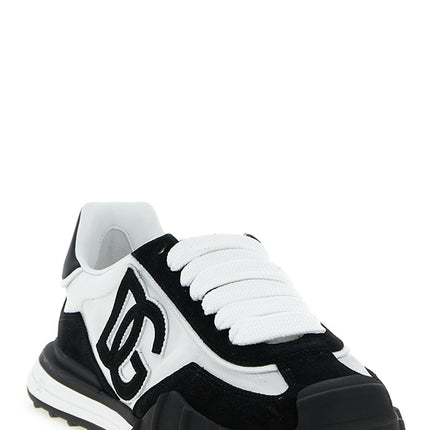 Dolce & Gabbana Bicolor Polyamide Athletic Sneakers