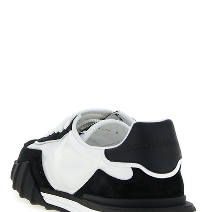 Dolce & Gabbana Bicolor Polyamide Athletic Sneakers