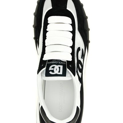 Dolce & Gabbana Bicolor Polyamide Athletic Sneakers