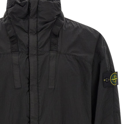 Stone Island Black Polyamide Bomber