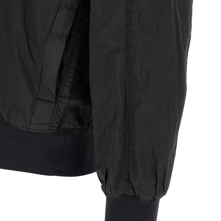 Stone Island Black Polyamide Bomber
