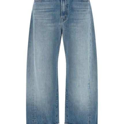 Mother Denim Blue Cotton Cropped Jeans